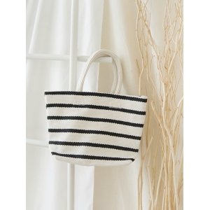 CANVAS STRIPE SMALL BAG